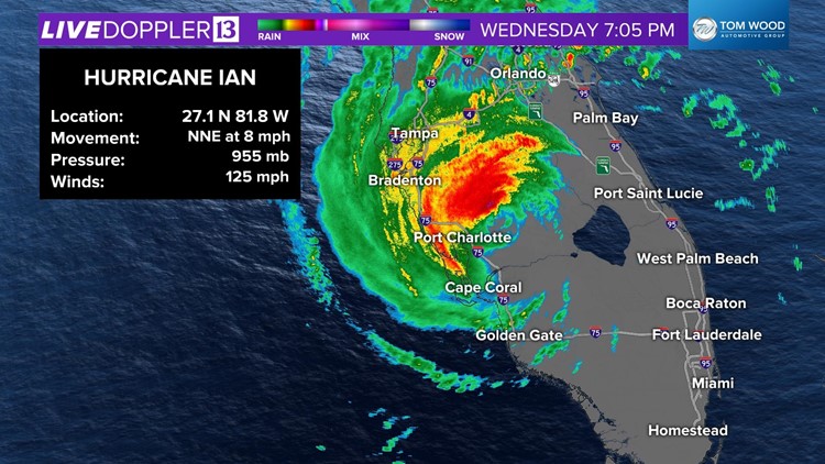 Live Doppler 13 Weather Blog: Even over landfall, Ian holds its strength