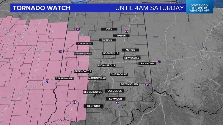 Weather Impact Alert | Tornado watch until 4 a.m. Saturday