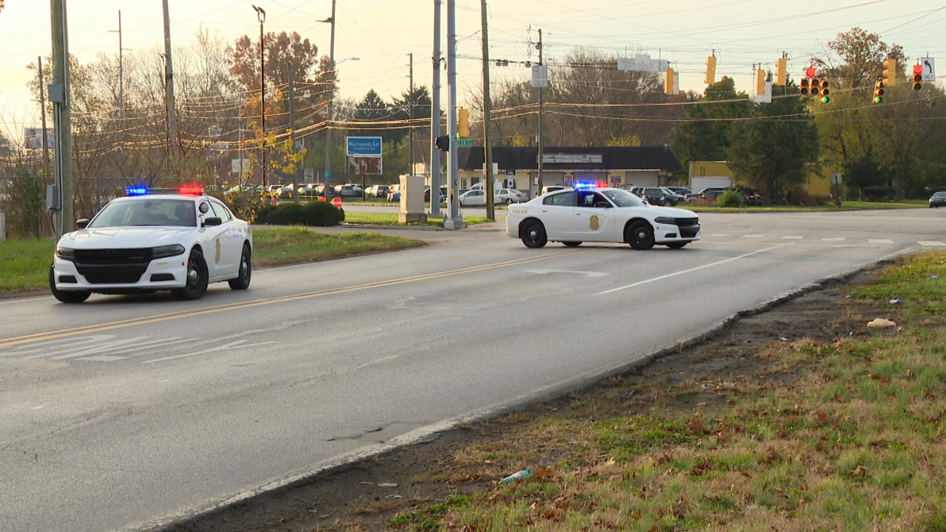 IMPD said officers responded to a report of a personal injury accident at the intersection of West Kessler Boulevard North Drive and Lafayette Road Sunday morning.