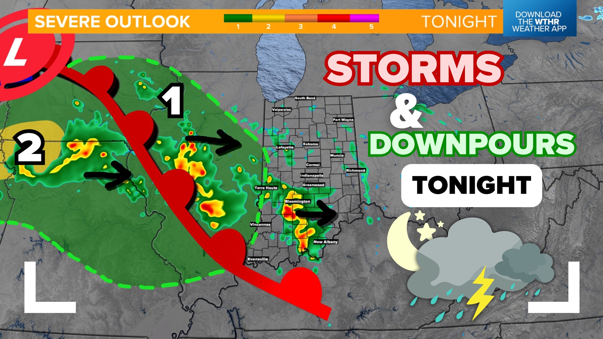Wind and hail storms in Illinois will dump heavy rain tonight across ...