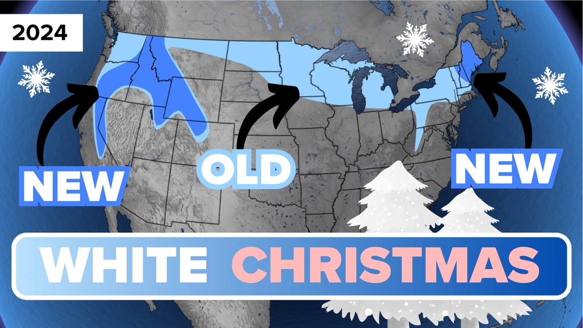 Who is getting a white Christmas this year 2024, and who will stay ...