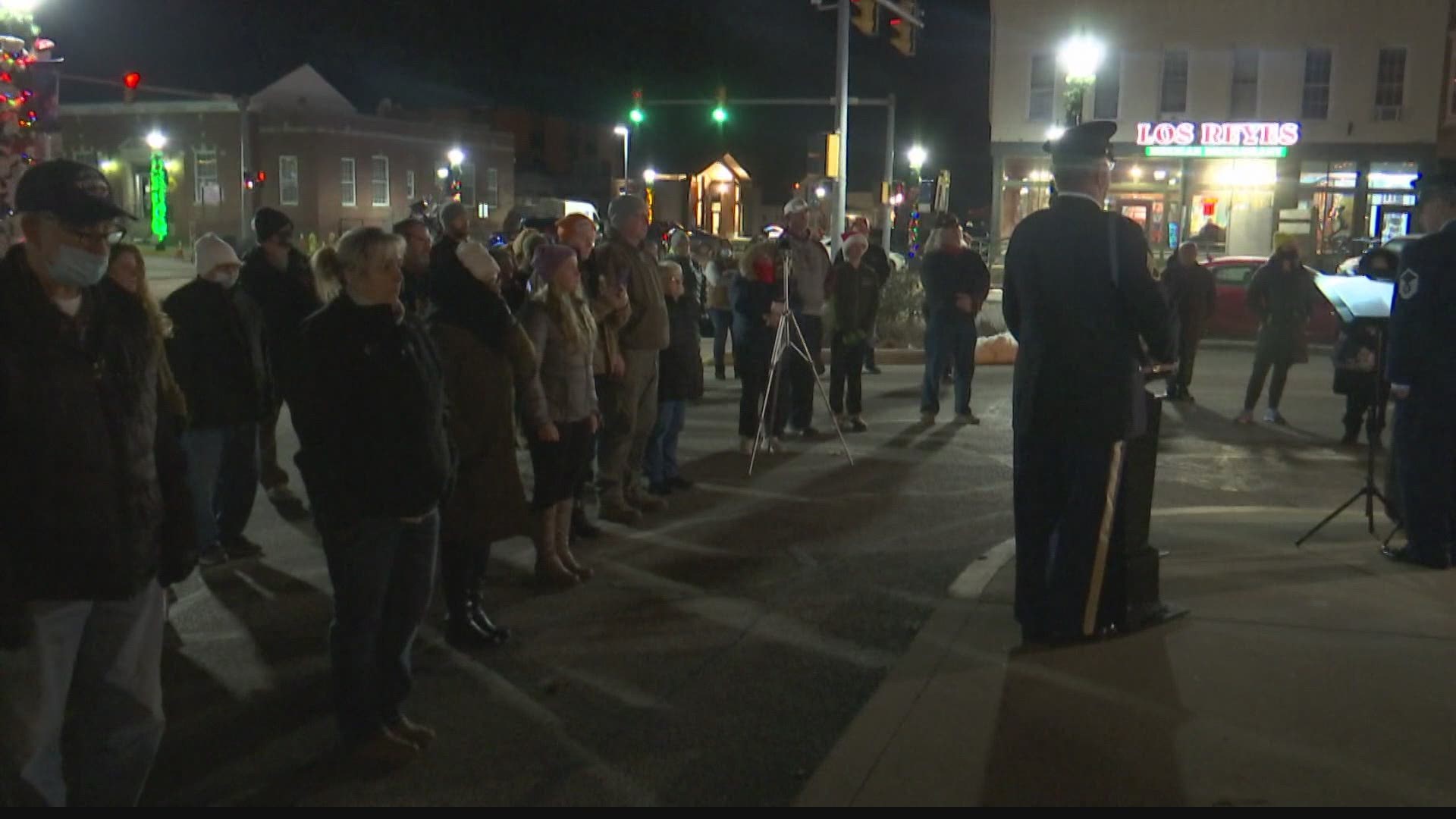 Every week, they play Taps in a solemn ceremony on the city square.