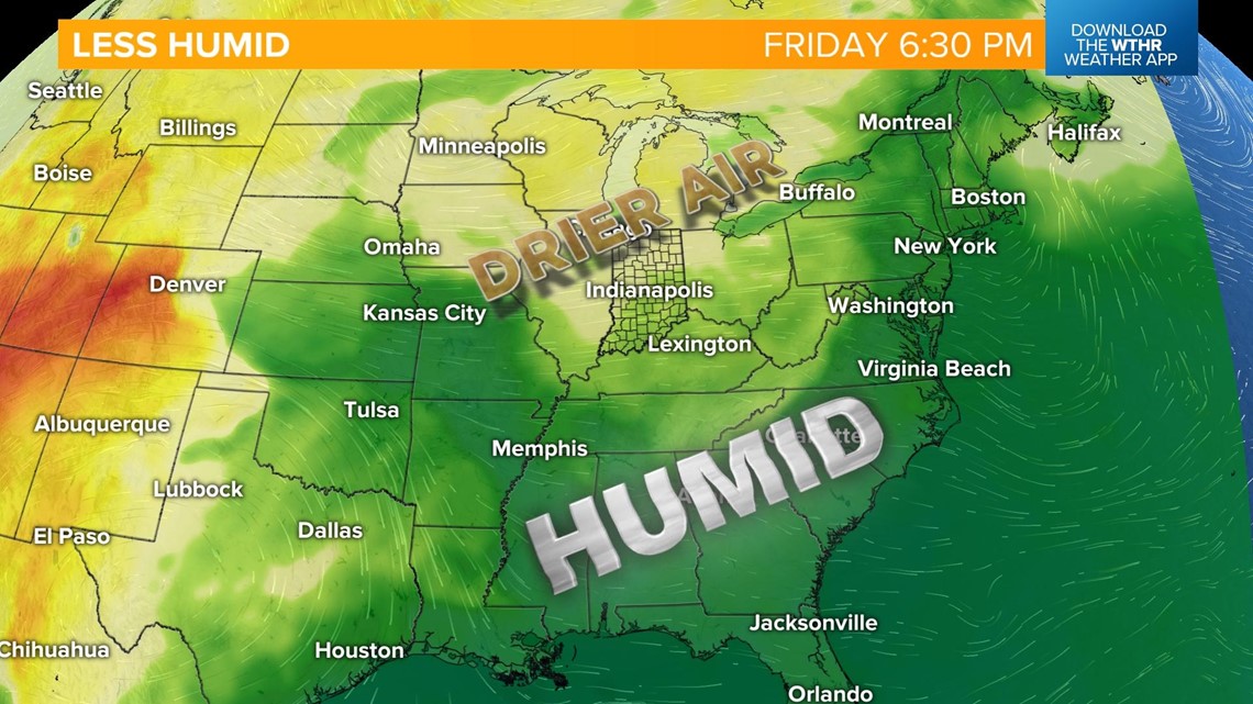 Weather blog Isolated storms today, less humid tomorrow
