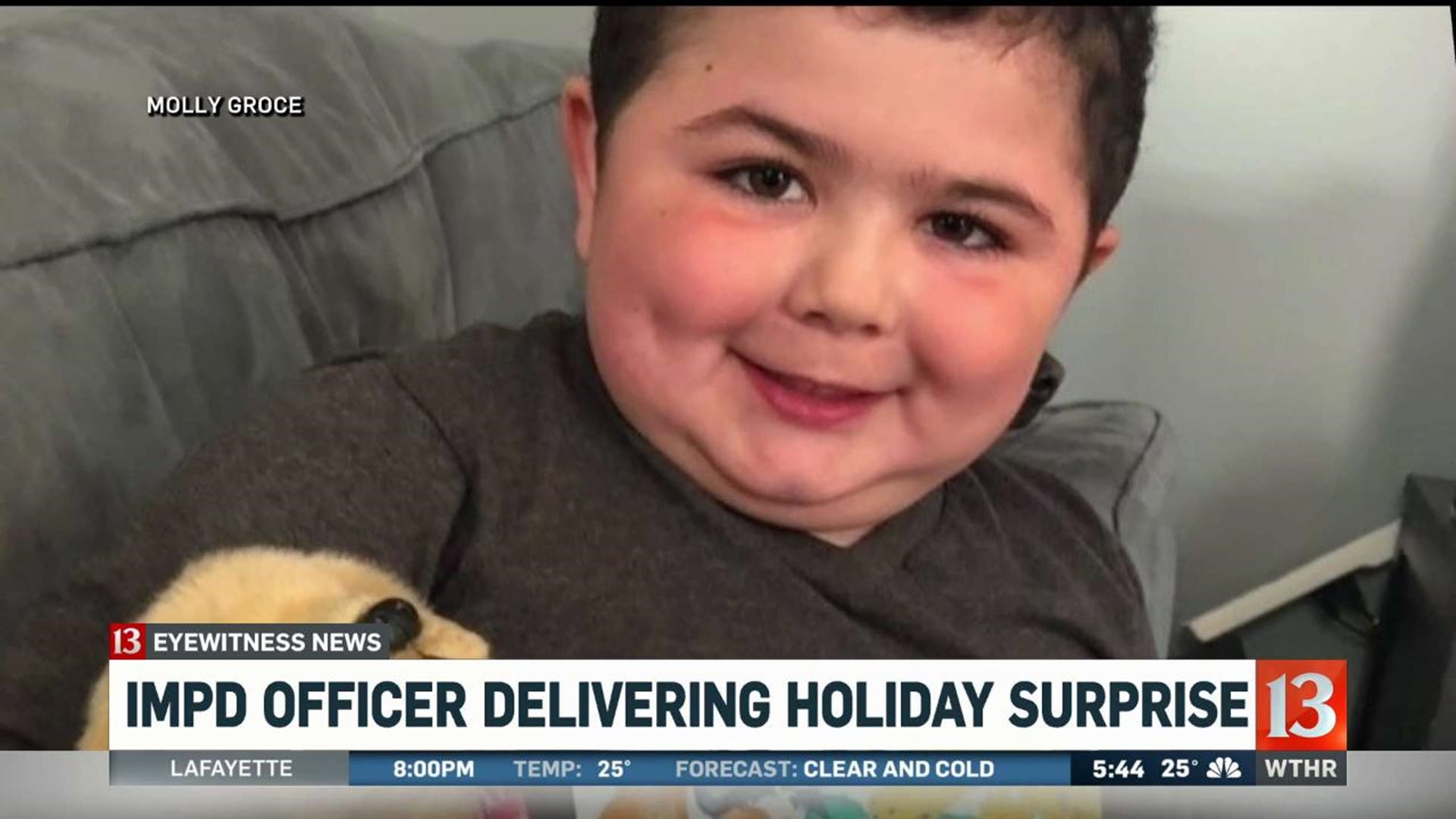IMPD officer delivering holiday surprise