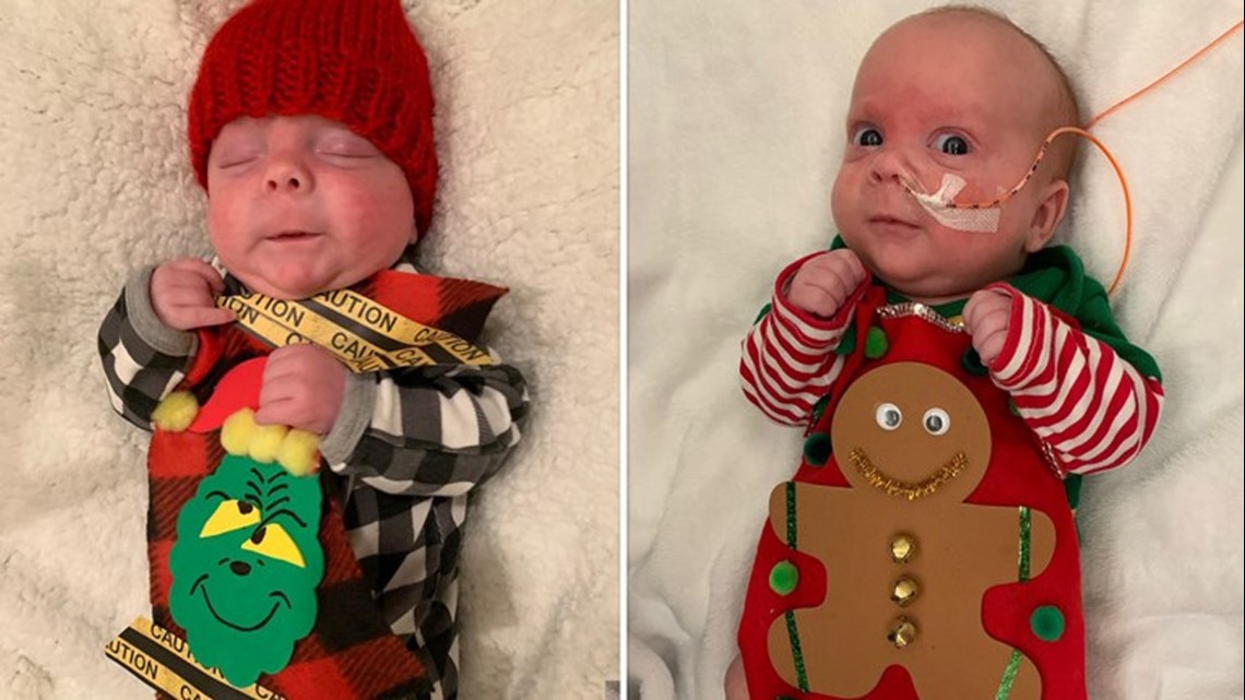 Newborn ugly christmas sweater sale