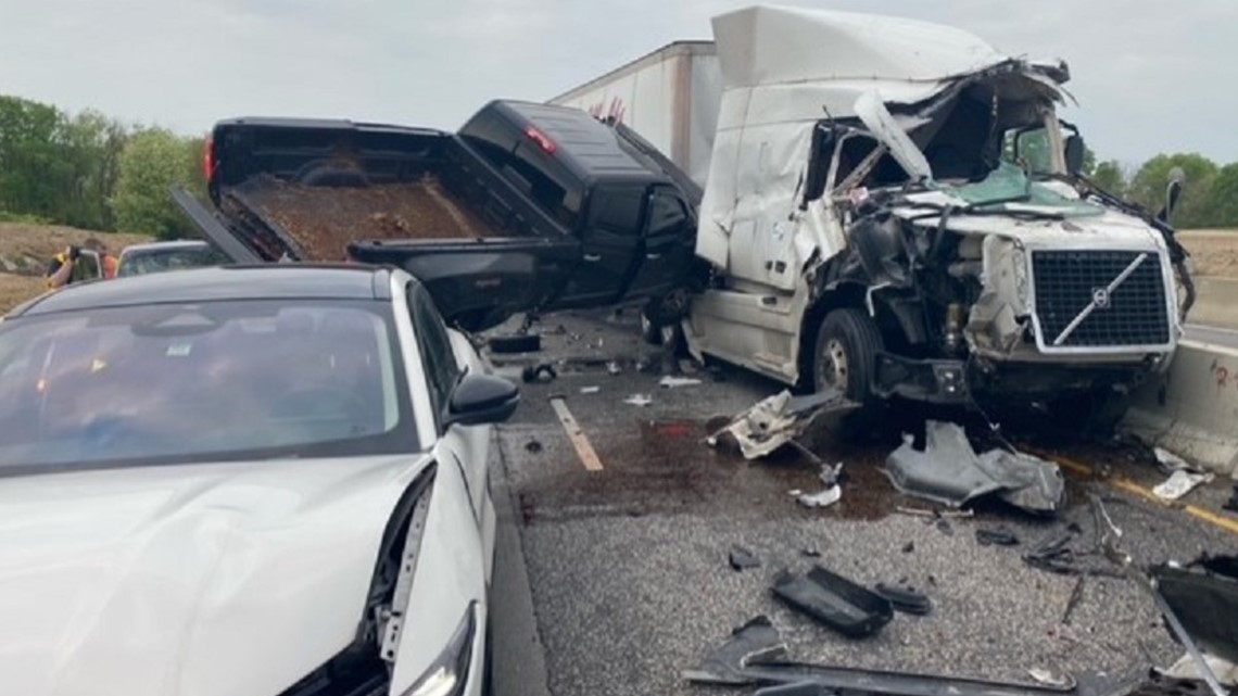 Multiplevehicle crash on State Road 37 in Greenwood