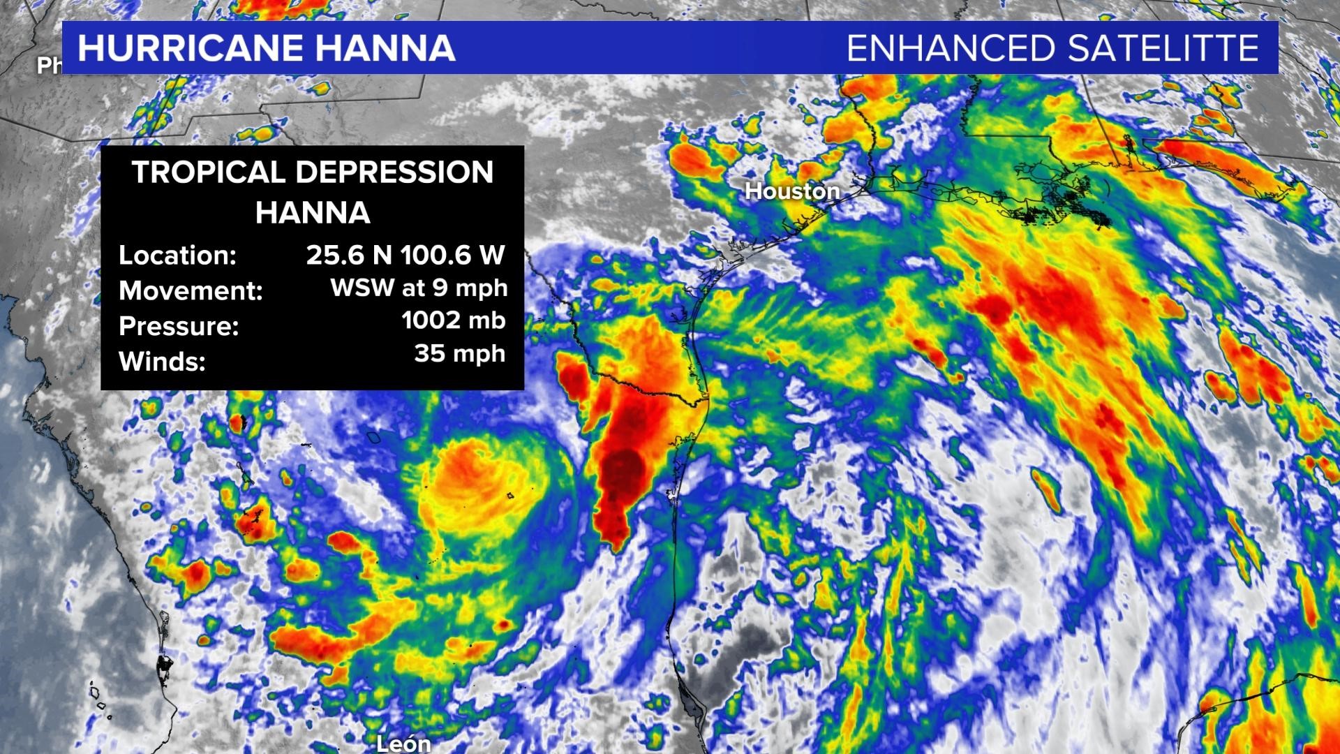 Tropical update on Hurricane Hanna and Douglas