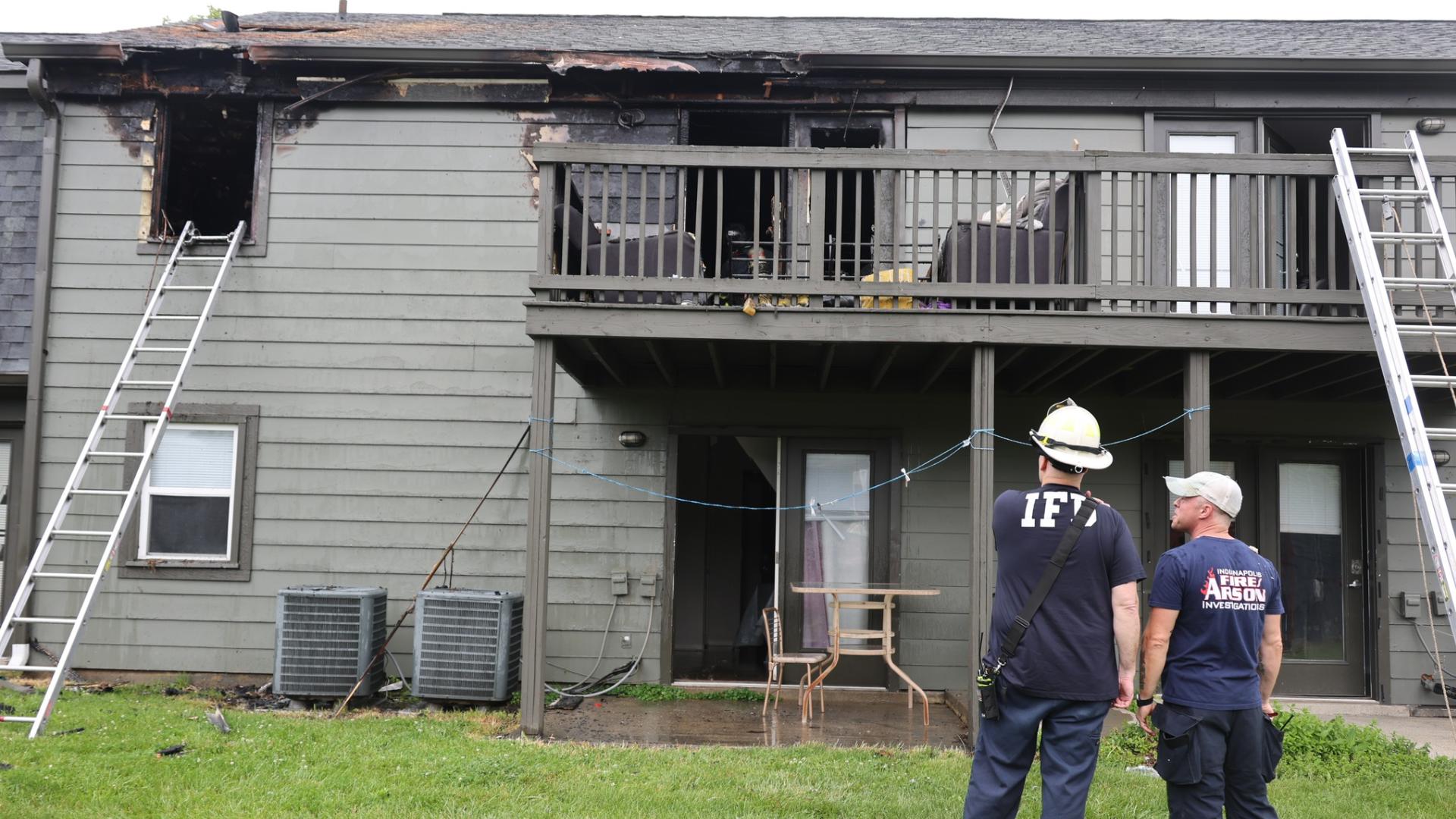 11 adults, 3 children displaced after apartment fire on Indianapolis ...
