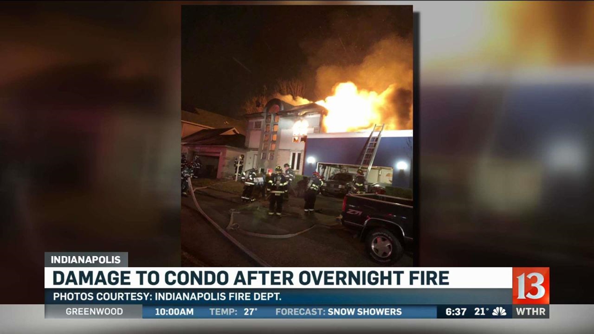 North side condo catches fire overnight