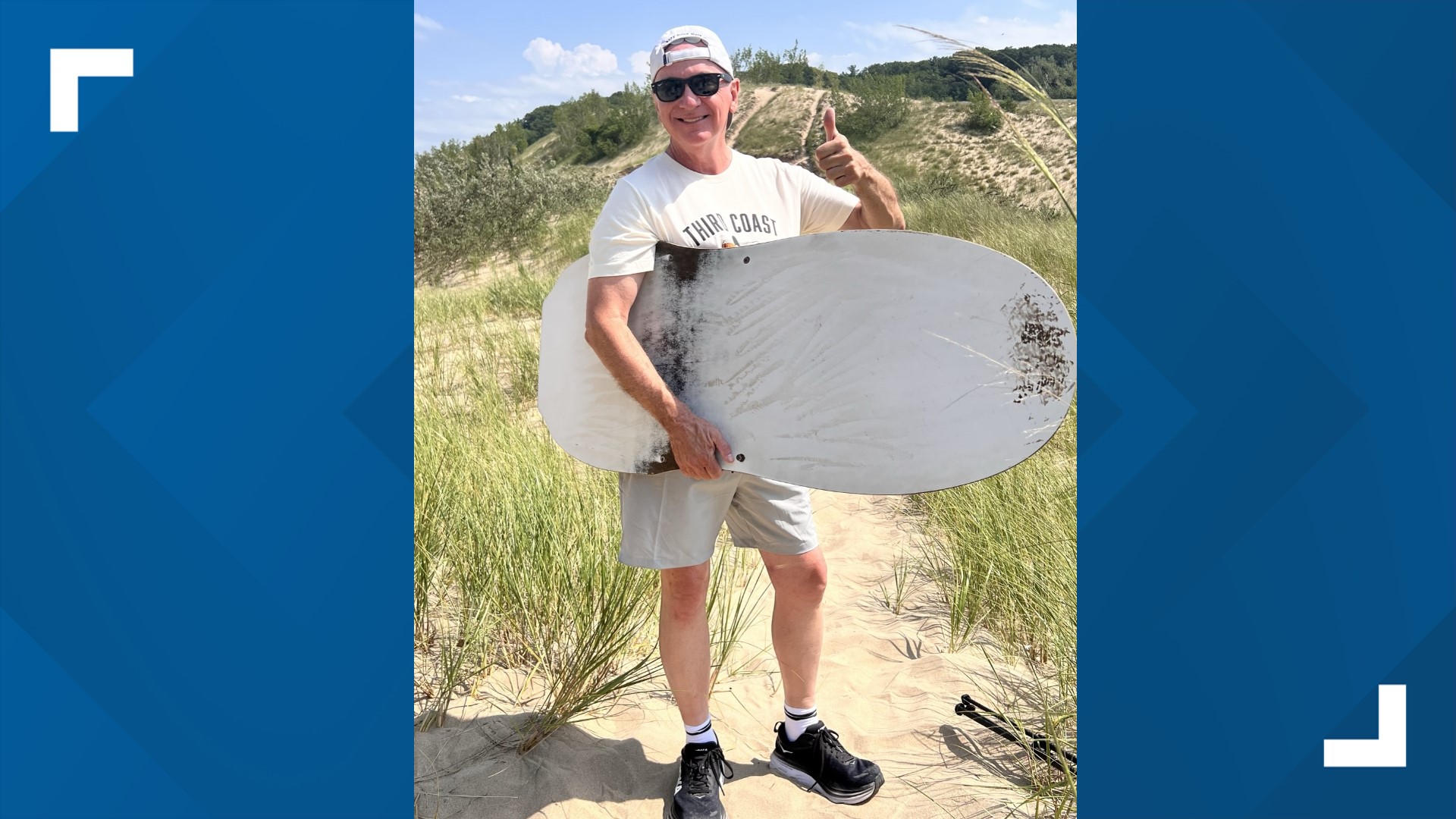 Sandboarding at Warren Dunes in southwest Michigan