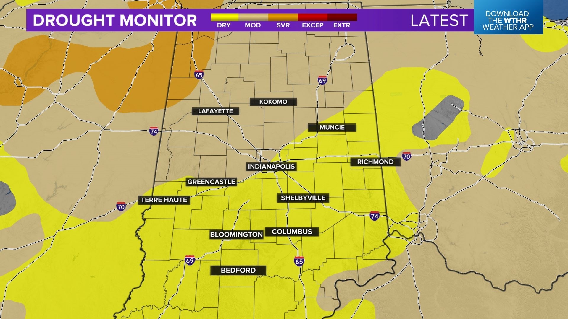 Summer begins with expanding drought conditions in Indiana | wthr.com