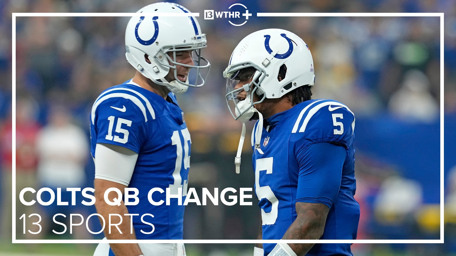 Colts coach Shane Steichen and QBs Anthony Richardson and Joe Flacco react to the QB change this week ahead of the Minnesota game.