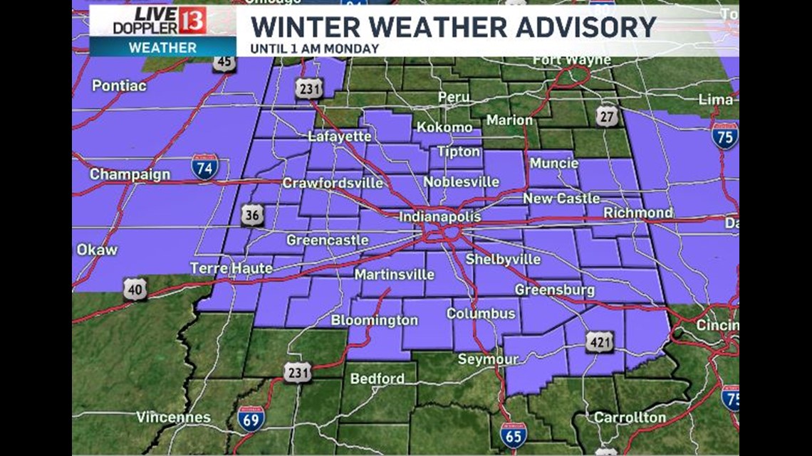 Some Roads Becoming Icy Due To Freezing Drizzle | wthr.com