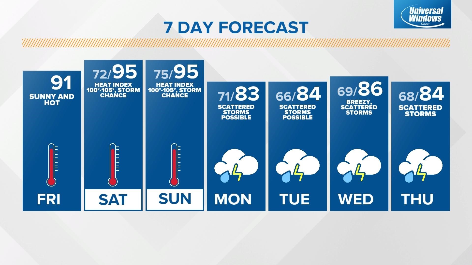 Live Doppler 13 Forecast 7 22 22 Noon Update Wthr Com