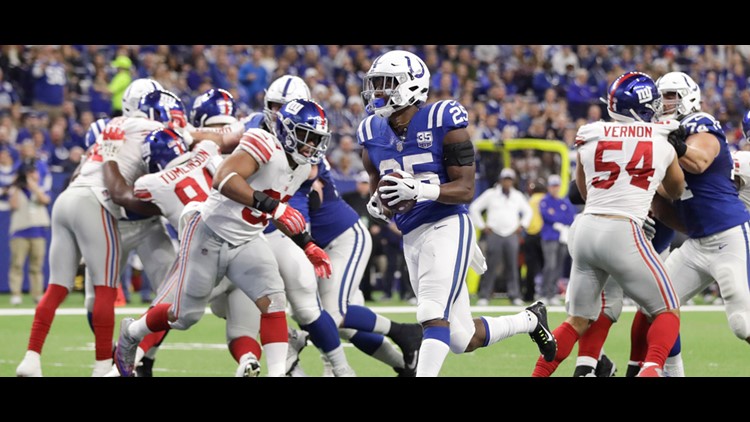 Indianapolis, USA. 23rd Dec, 2018. New York Giants running back