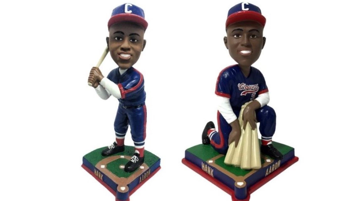 Hank Aaron Indianapolis Clowns Special Edition Bobblehead