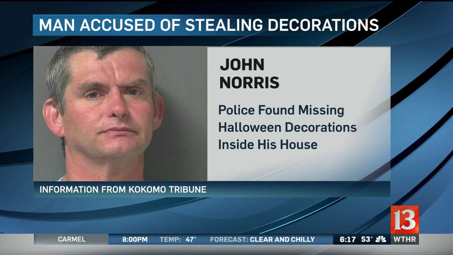 Peru Man Arrested For Stealing Halloween Decorations From Neighbors ...