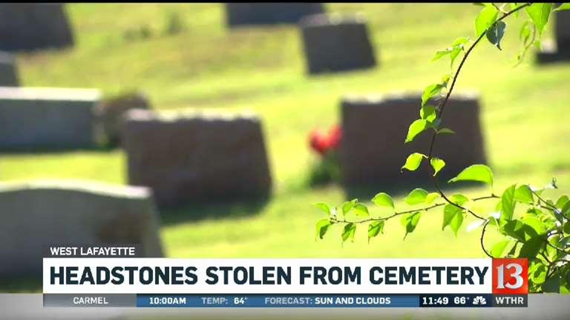 Stolen headstones