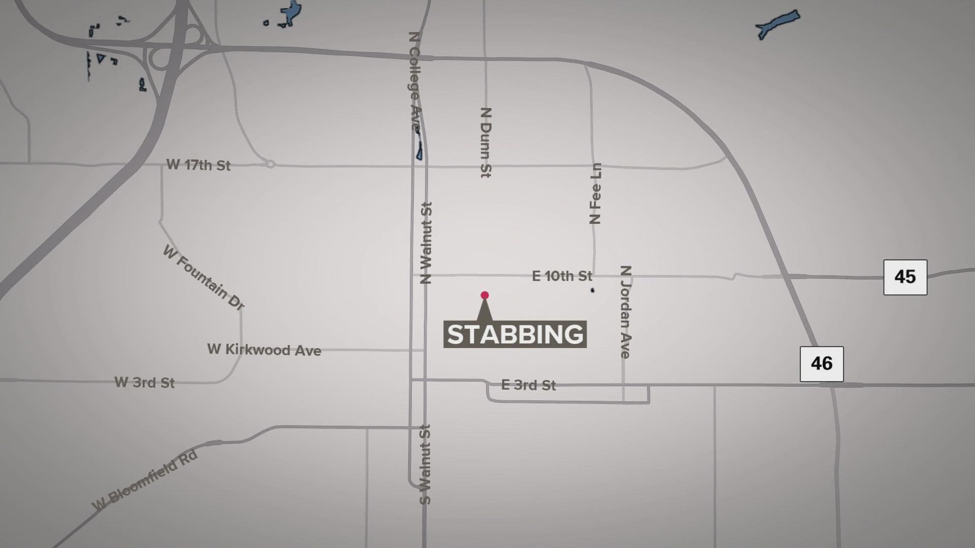 University police sent a campus alert about the stabbing reported near 9th and Dunn streets early Saturday morning.