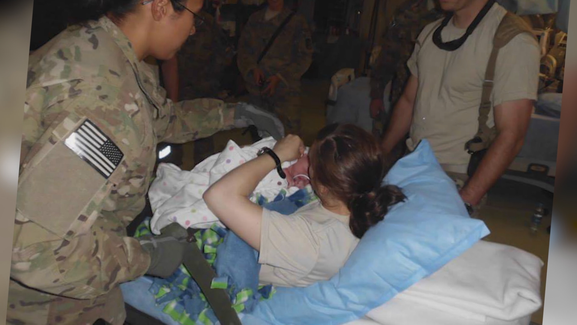 A soldier who unexpectedly gave birth to a baby in combat is unsure how her pregnancy was missed and what the future looks like for her son. (2017 investigation)