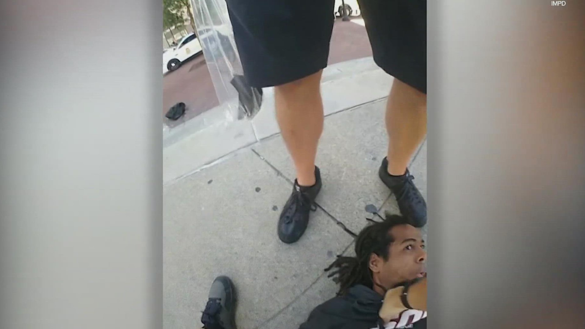 IMPD Sgt. Eric Huxley is facing two criminal charges after body cam footage showed him kicking a man in his face during an arrest.