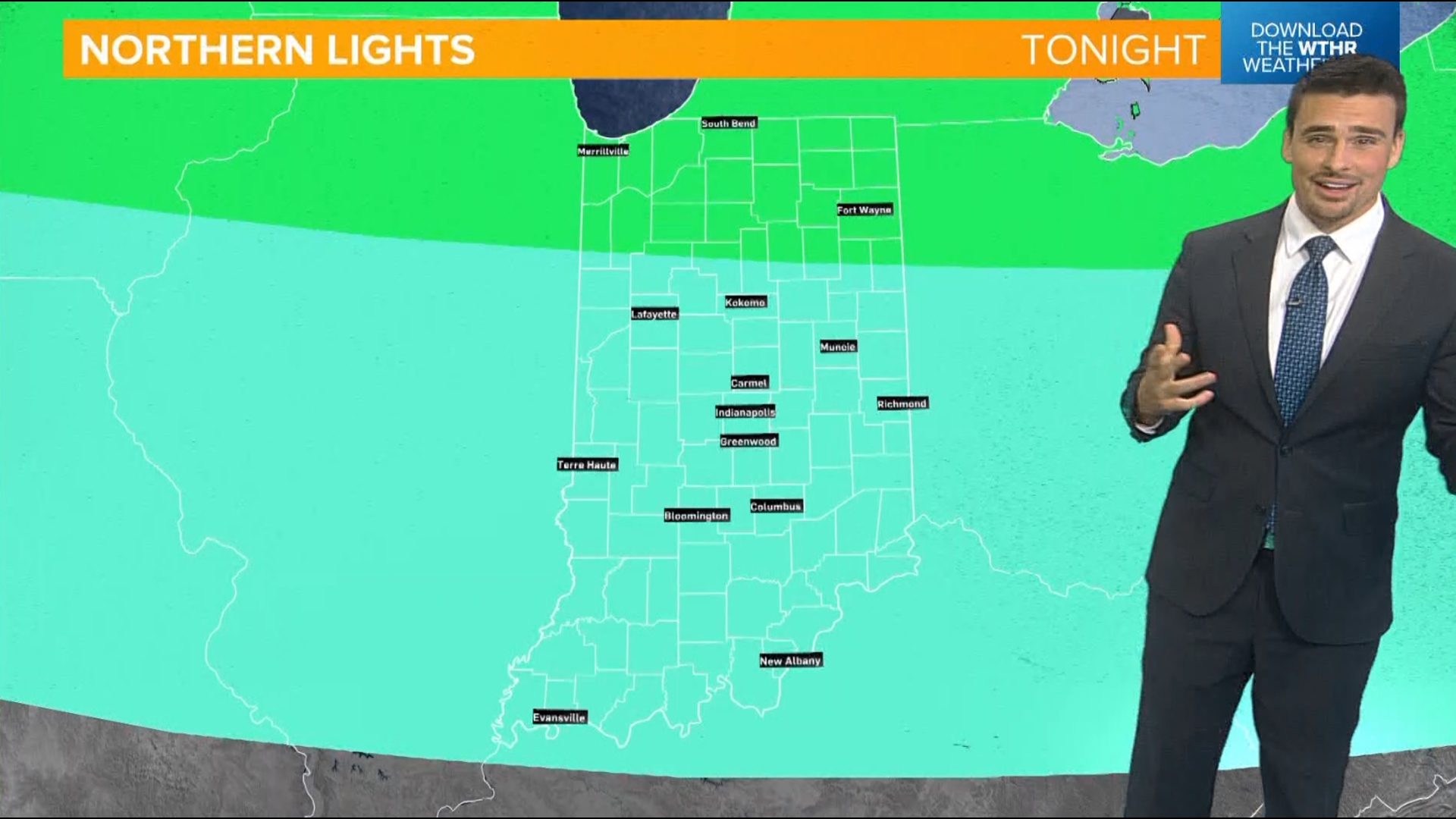 A G4 storm may bring northern lights to all of Indiana tonight