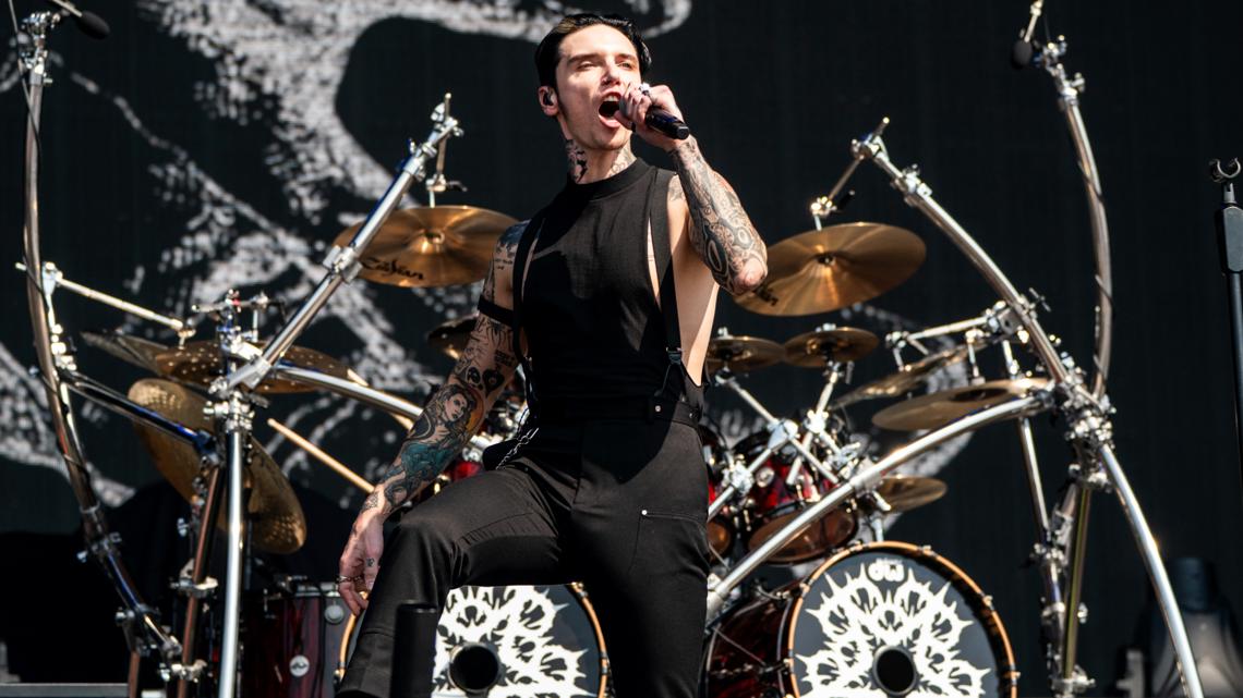 Rock band Black Veil Brides performing in downtown Indianapolis on first headline tour