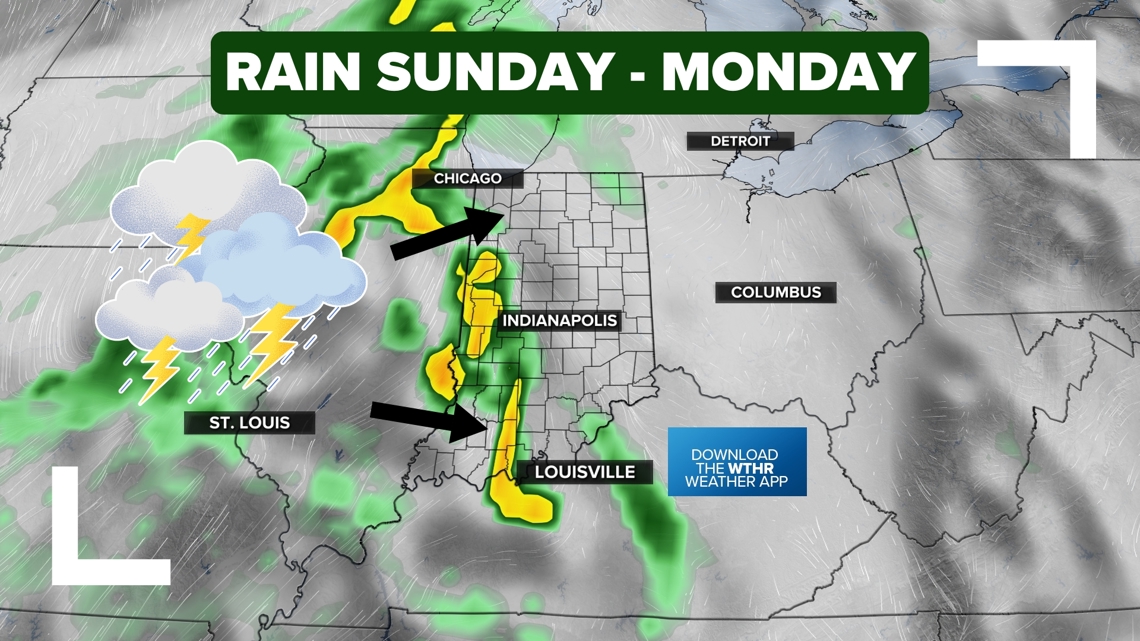 Rain finally coming back to Indiana | How much to expect | wthr.com