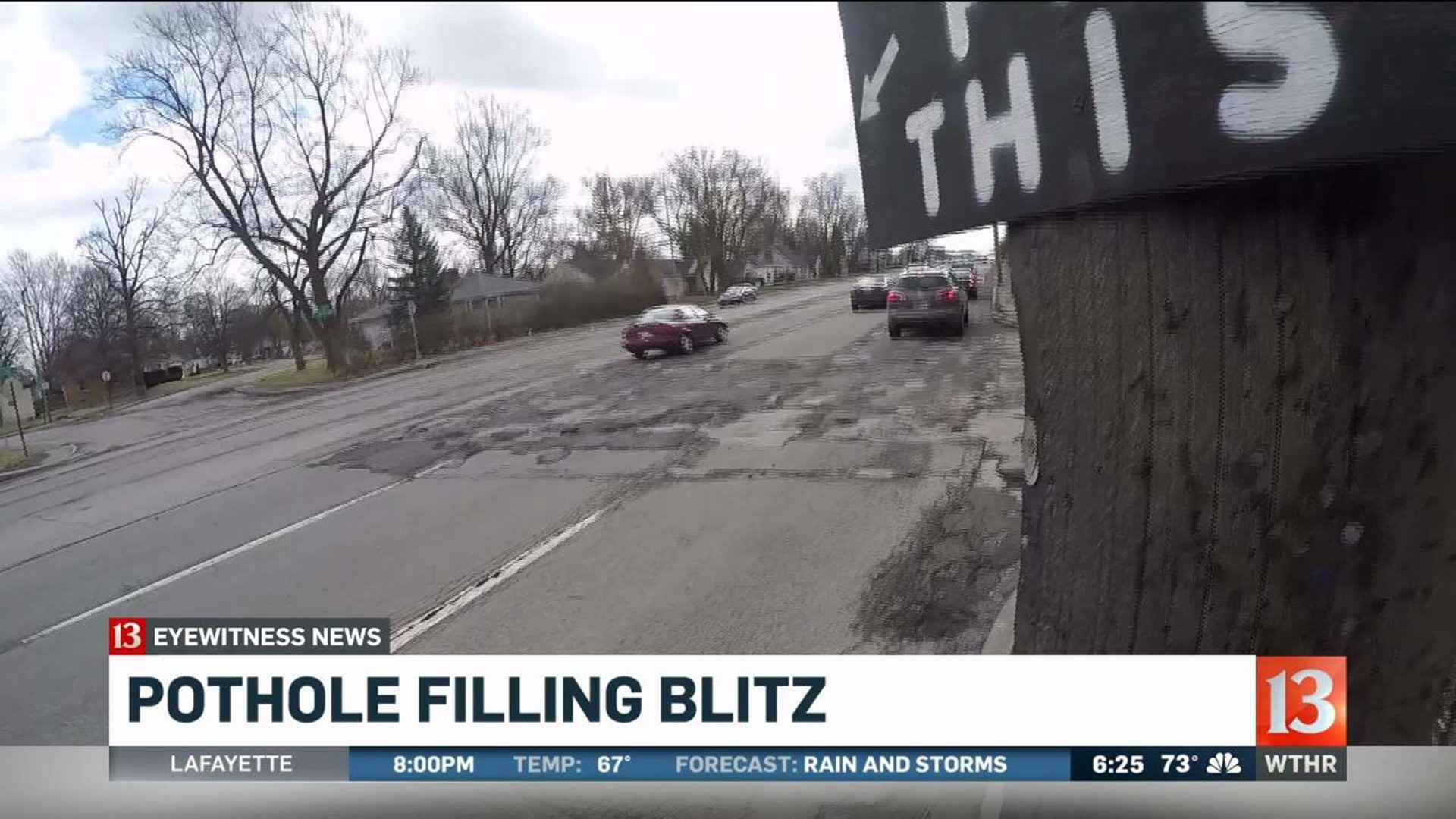 Pothole filling blitz