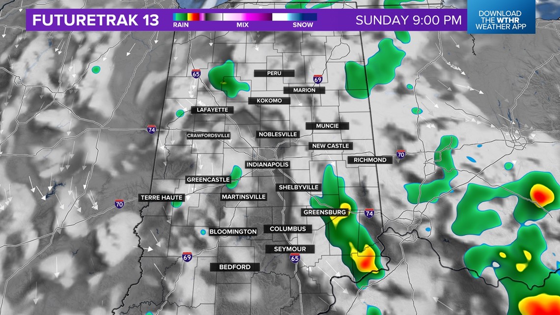 Scattered showers around tonight and Sunday | Live Doppler 13 Weather ...