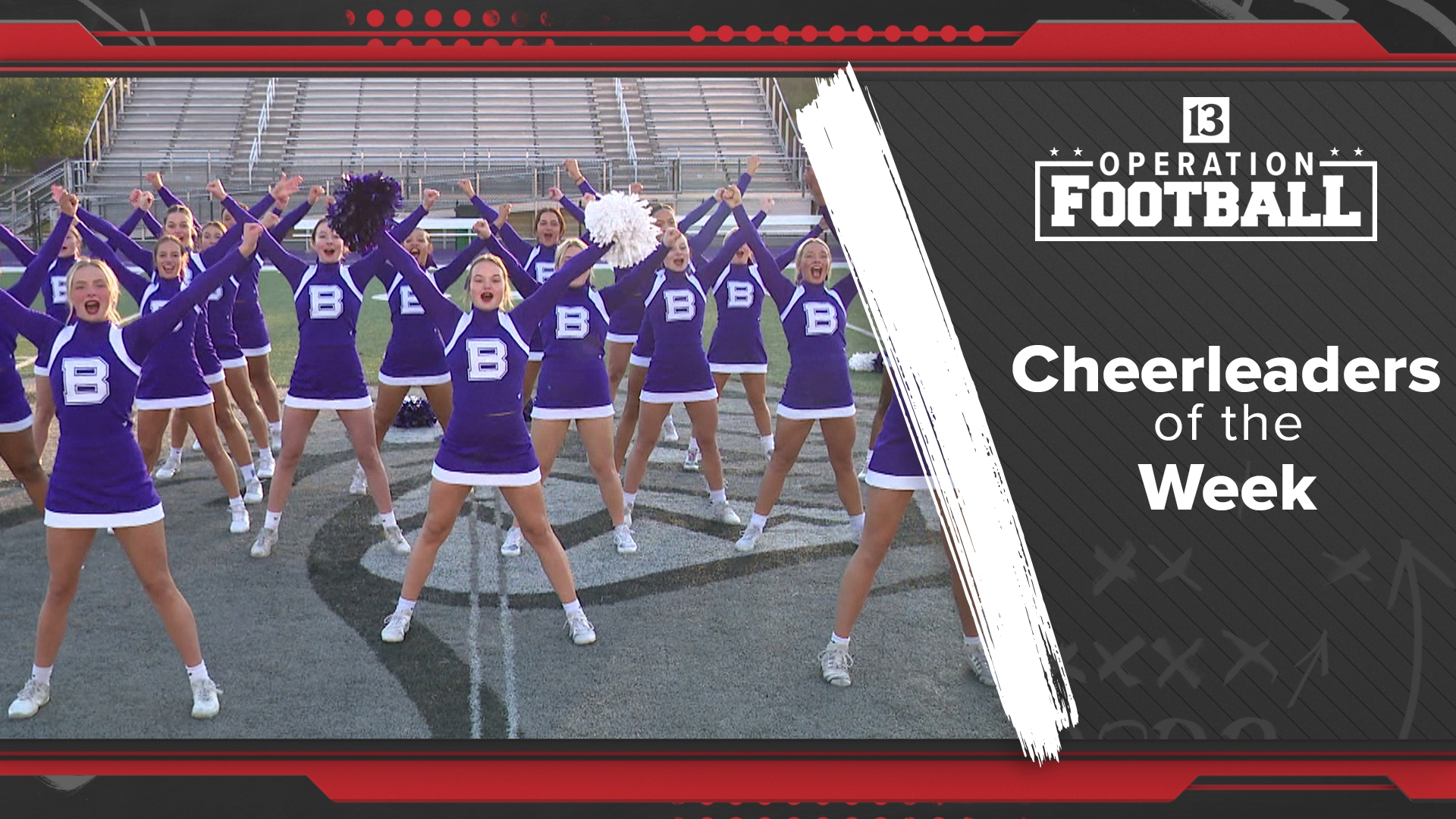 Check out the Brownsburg High School cheerleaders perform as the Operation Football Cheerleaders of the Week!