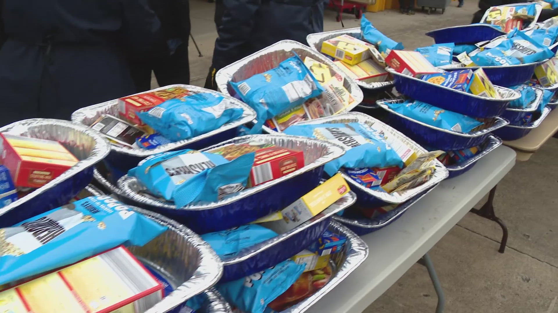 This week, many groups were out giving away free meals to thousands of families.