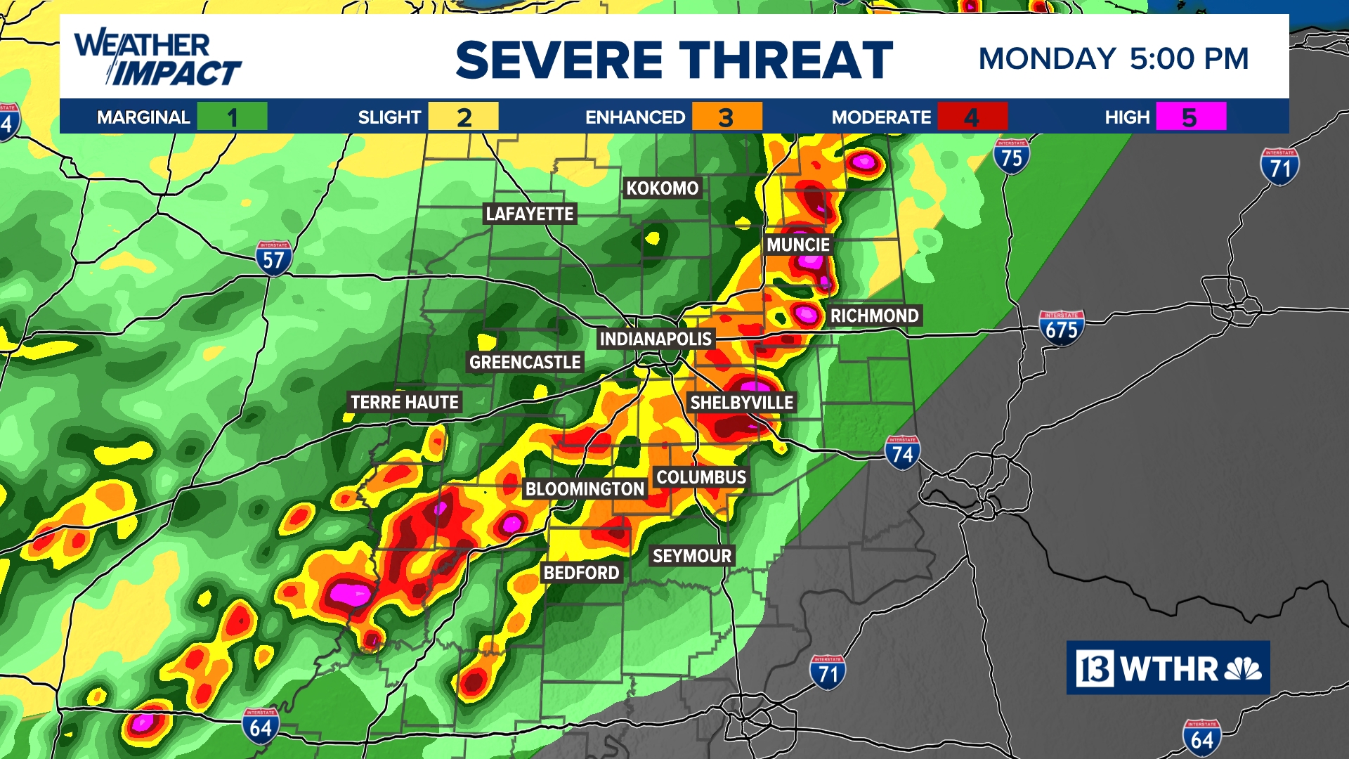 Potentially severe storms Monday, Tuesday trigger Weather Impact Alerts ...