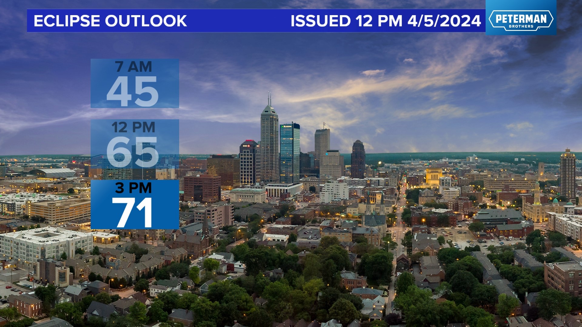 Clouds early Monday morning are expecting to thin. Indiana should be able to thread the cloud needle during the all-important four minutes Monday afternoon.