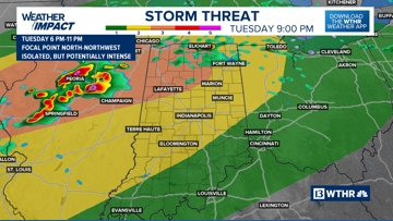 Weather Impact Alert | Severe storm threat Tuesday night into Wednesday ...