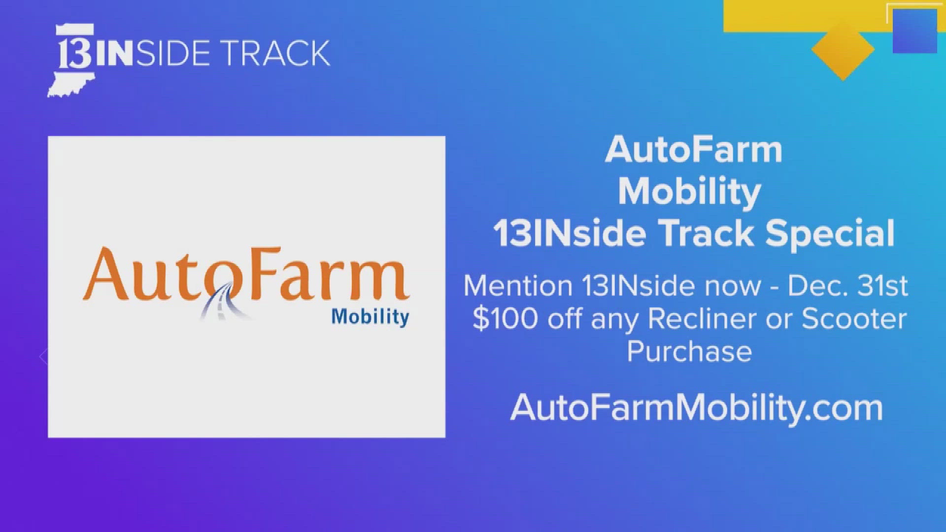 Find innovative mobility solutions and holiday specials at Auto Farm Mobility in Daleville, Indiana.