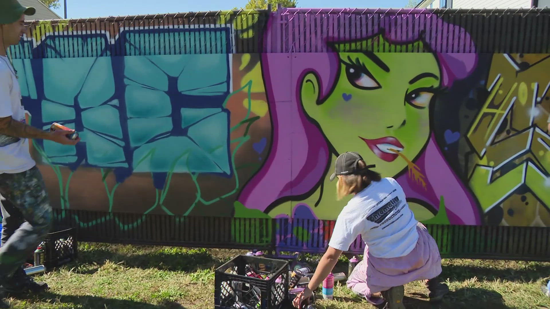 The second annual "TAG!" Street art festival was held Saturday in Indianapolis.