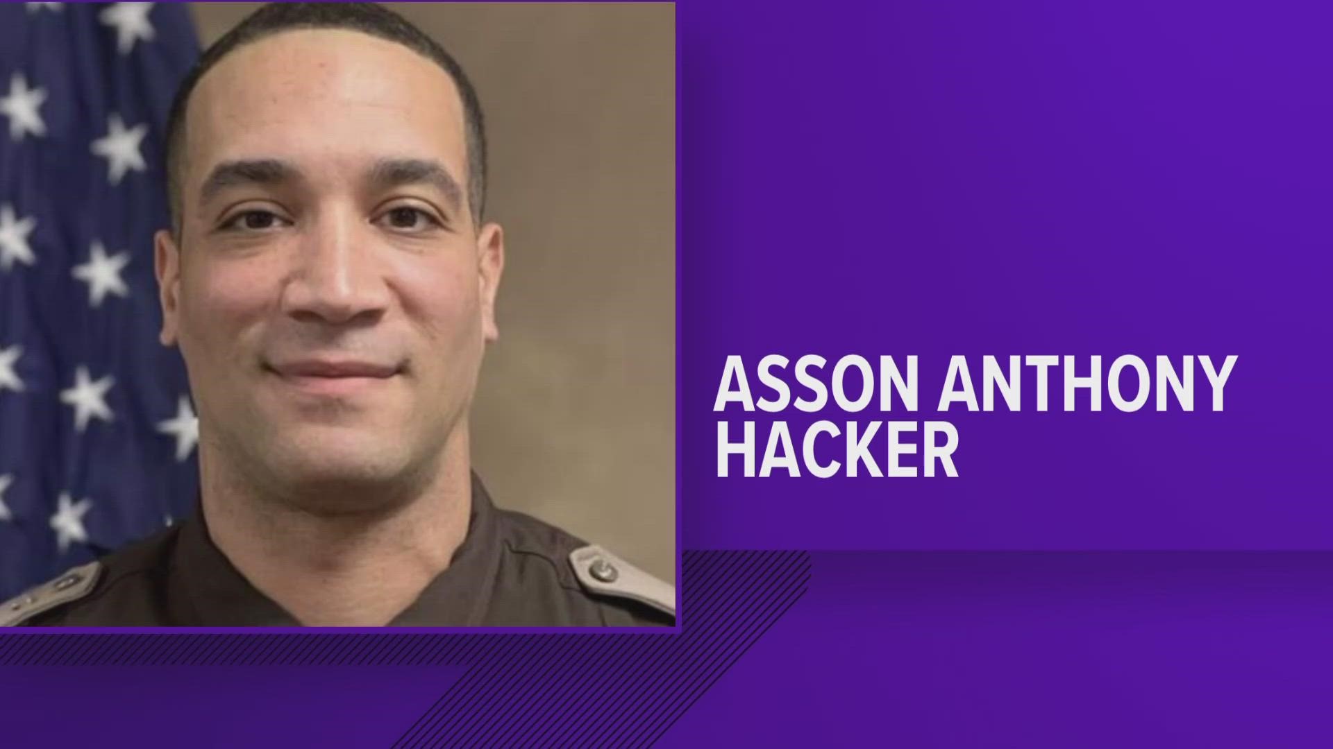 Deputy Asson Anthony Hacker passed away in Evansville last Thursday. He joined the sheriff's office last year.