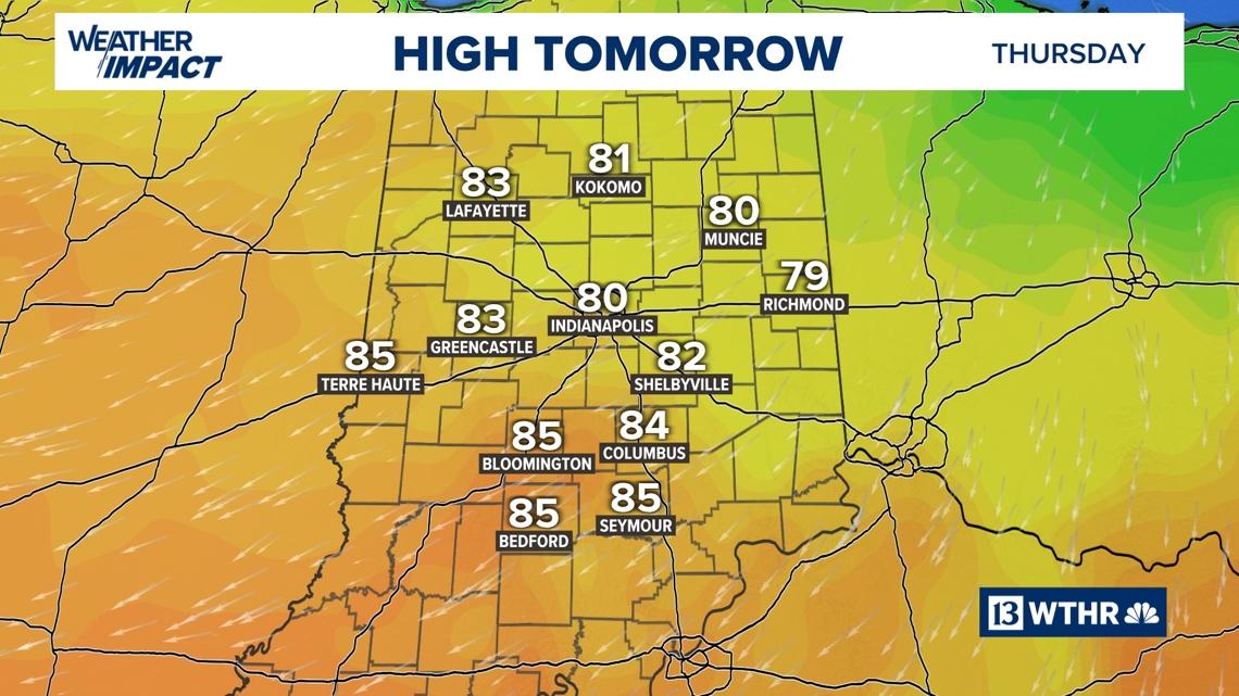 Showers wrap up in central Indiana as quiet stretch begins | 13Weather Blog