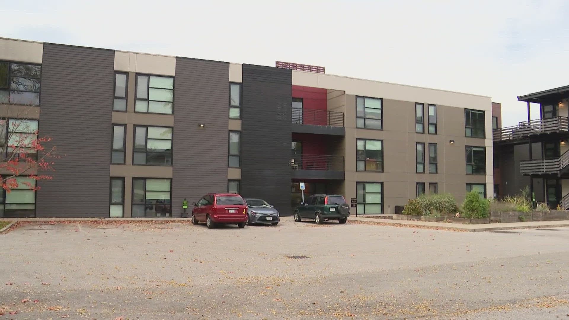 Residents of the Irvington Lofts apartments say the power went out Sunday and has yet to come back on.