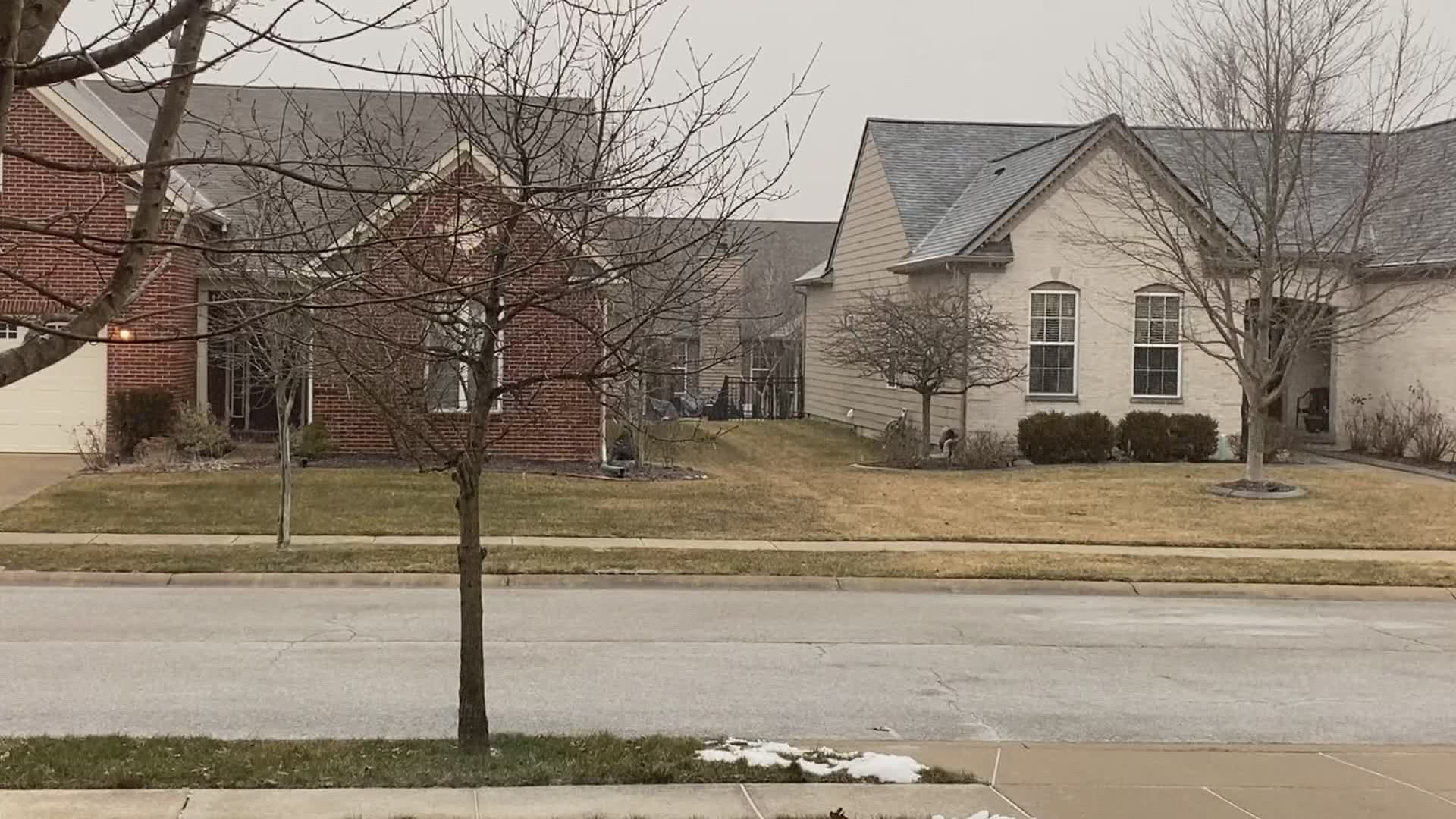 Snow began falling on the northwest side of the metro just before 5 p.m. Saturday.