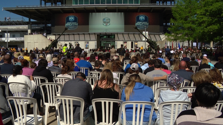 180 Hoosiers swear an oath to protect and defend at Indianapolis Motor Speedway
