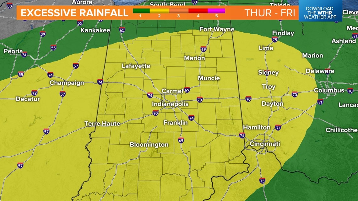 Heavy rain likely later this week in central Indiana - Vimarsana News