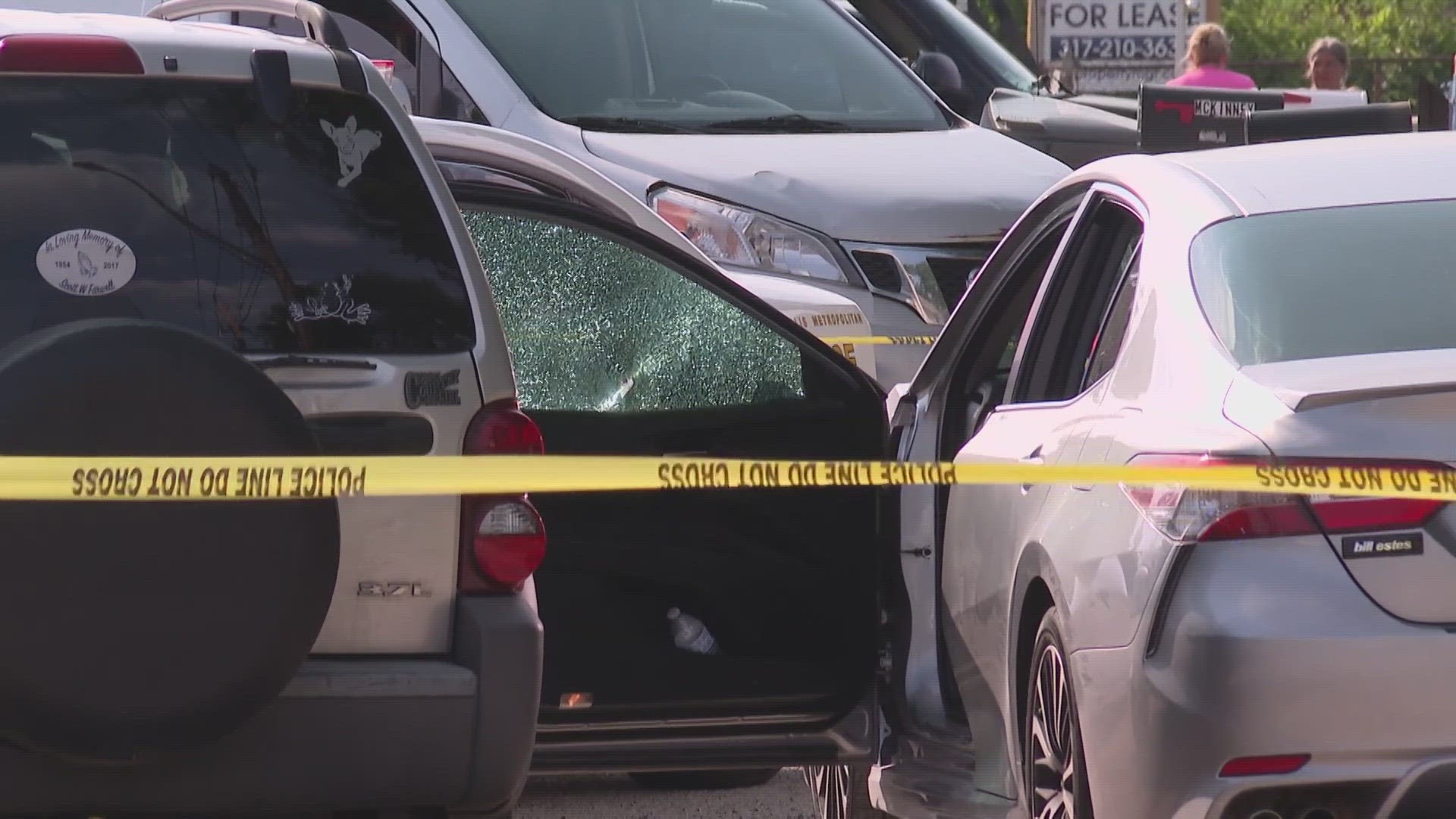 The driver of an SUV fired several shots, police said.