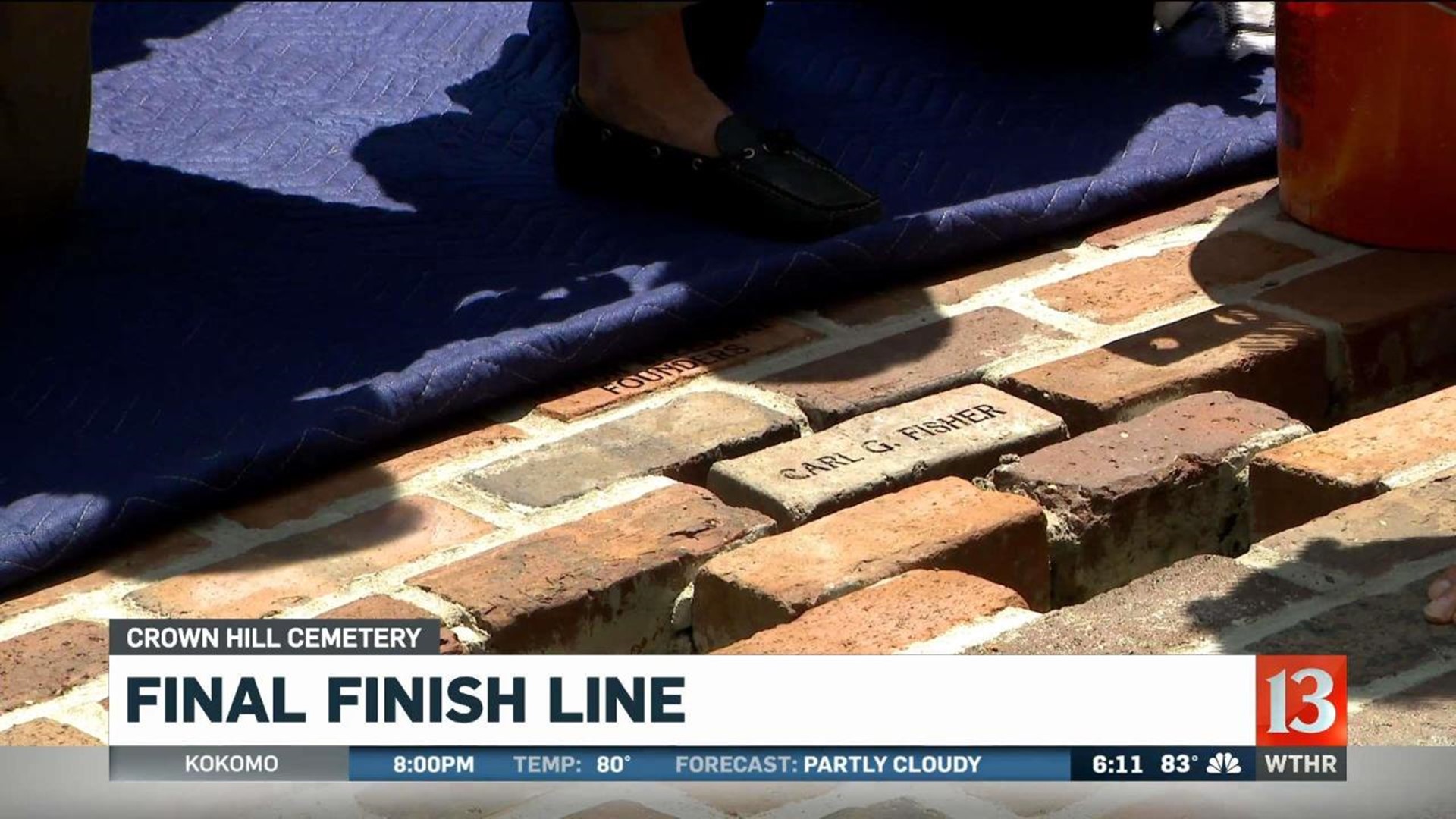 Final Finish Line at Crown Hill Cemetery