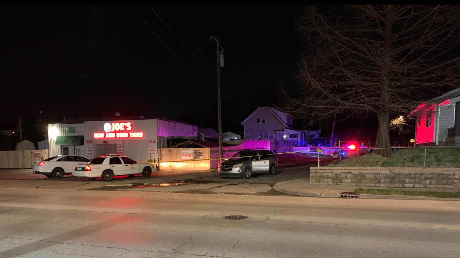The shooting was reported around 11:30 p.m. Monday.