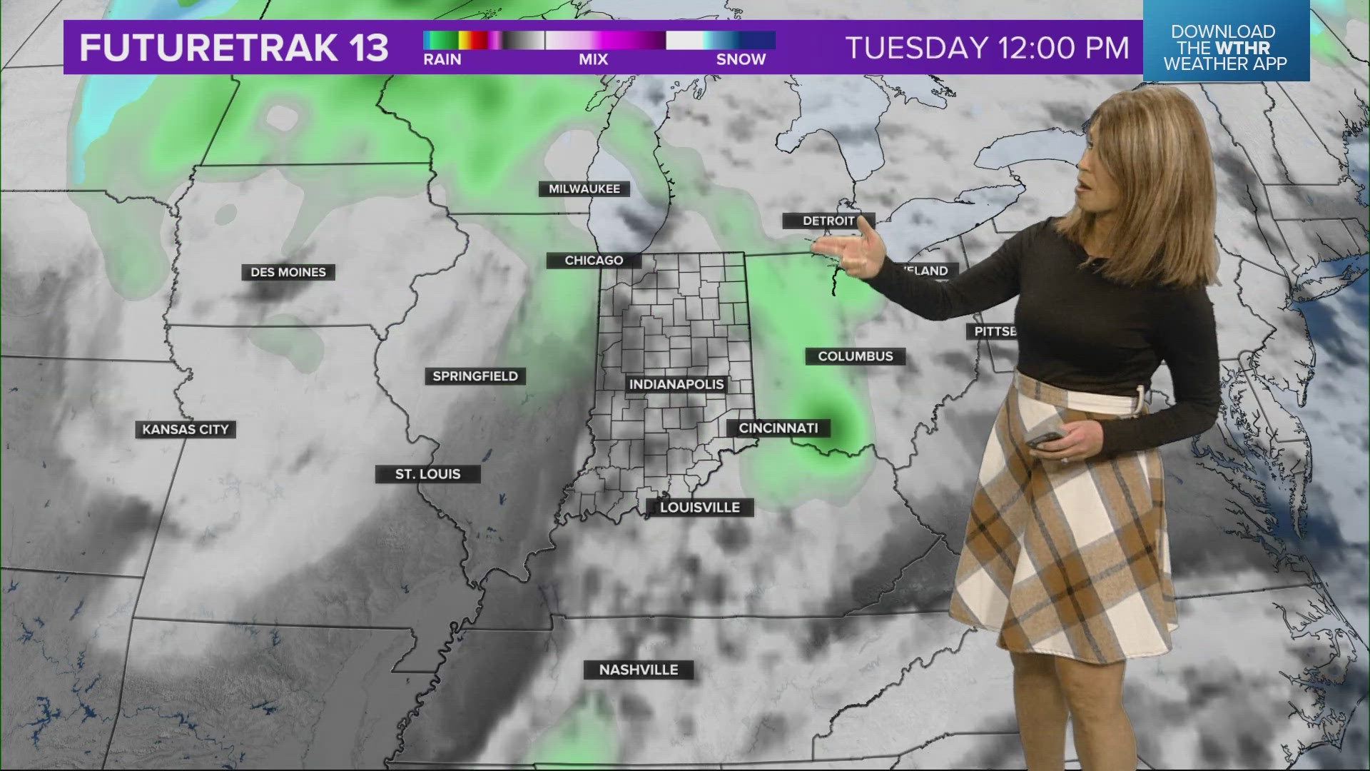 13News meteorologist Angela Buchman is tracking potential rain this weekend in central Indiana.