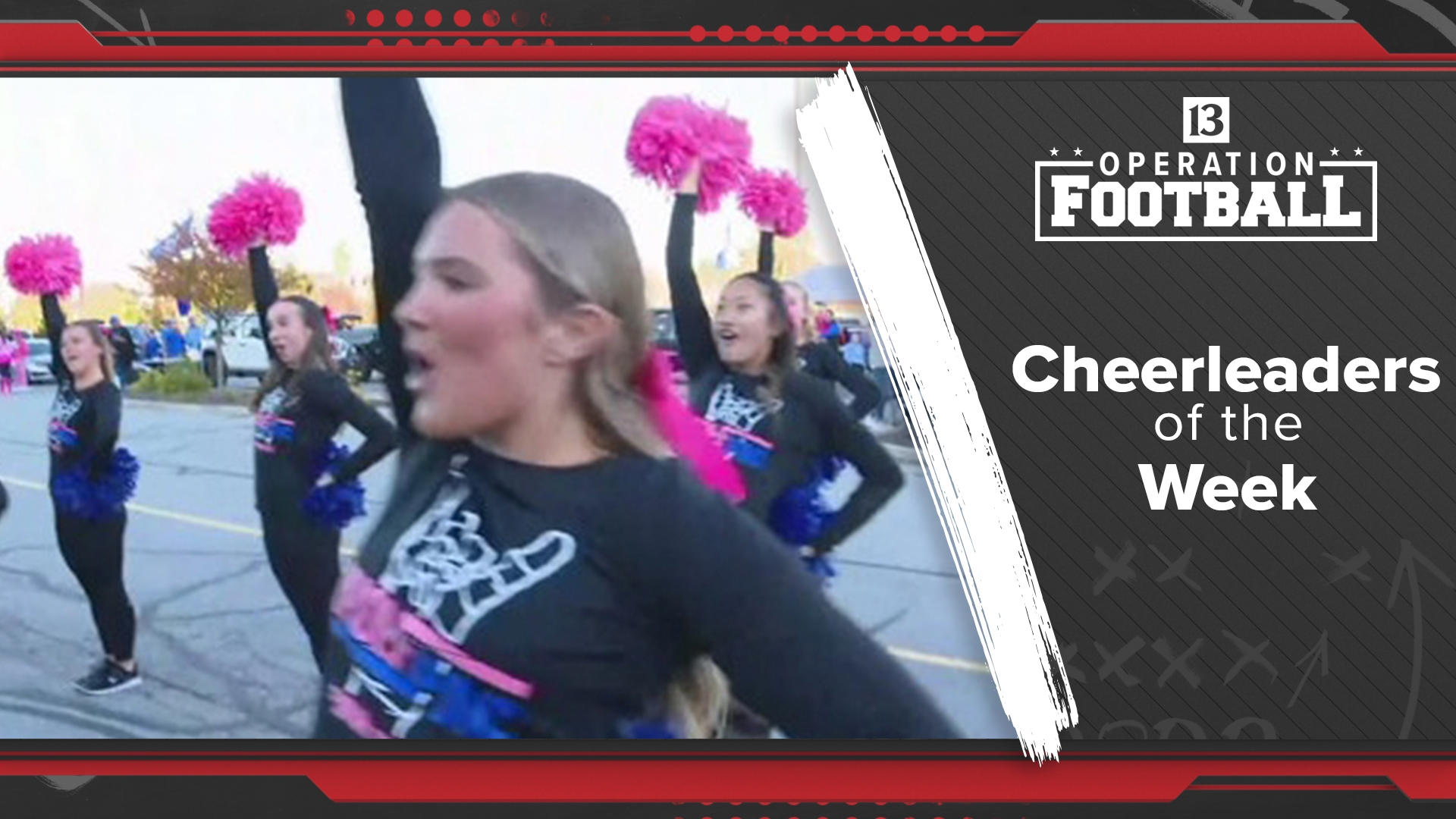 The Hamilton Southeastern cheerleading squad are the Operation Football Cheerleaders of the Week!