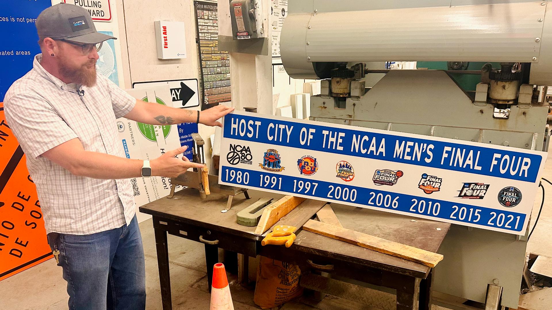 PHOTOS: Inside look at how your street signs are made | wthr.com