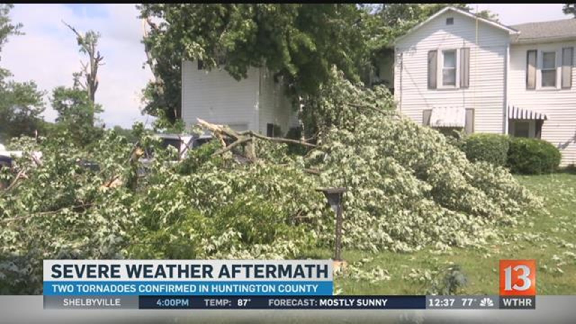 Huntington County tornadoes